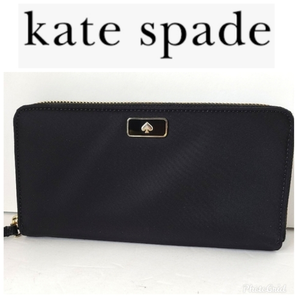 kate spade Handbags - KATE SPADE Black Nylon Wallet